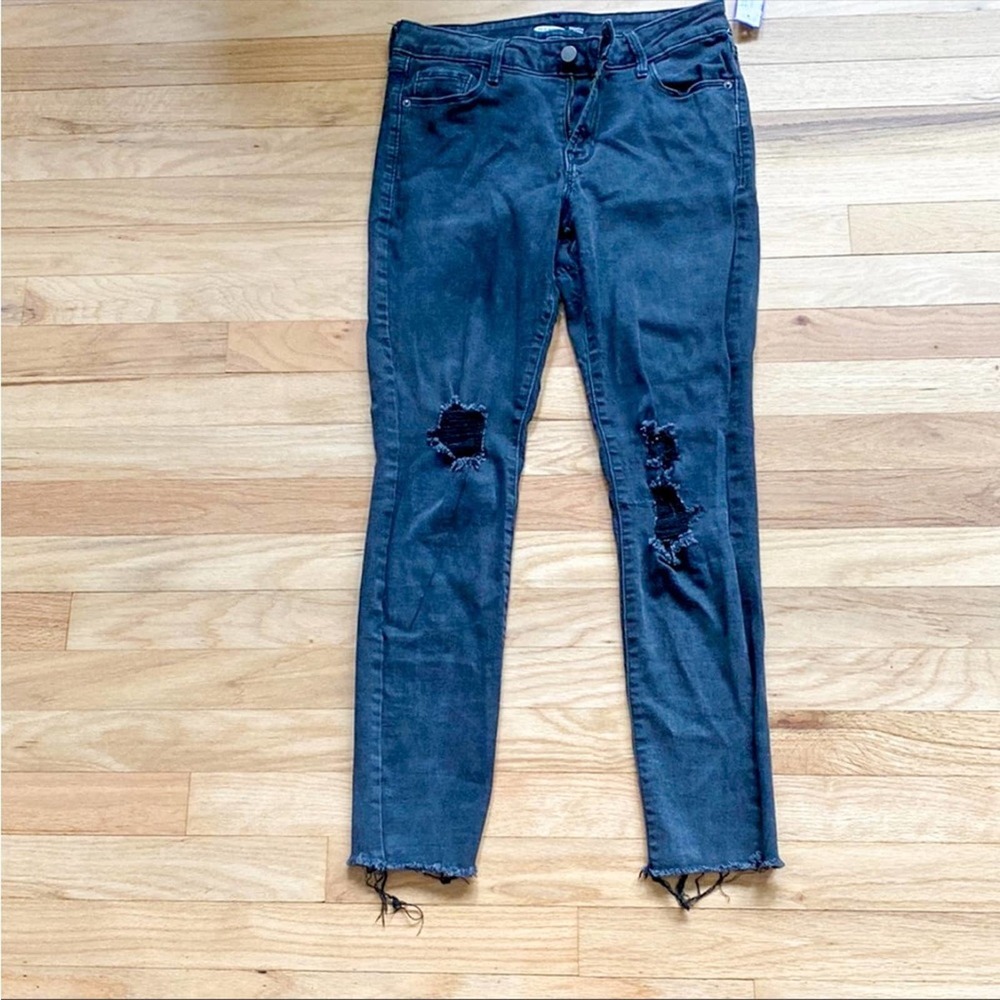 Old Navy Black Distressed Jeans Size 6